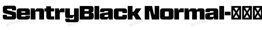 SentryBlack Normal字体转换